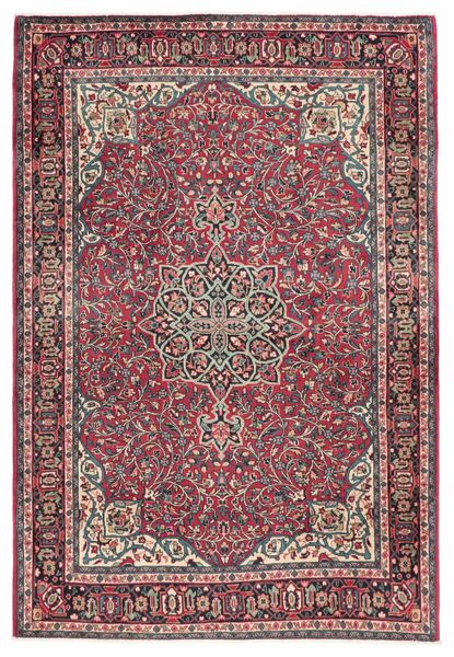 Tapete Oriental Sarouk 105X155 Vermelho Escuro/Castanho (Lã, Pérsia/Irão)