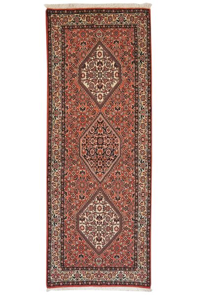 Alfombra Bidjar 80X209 De Pasillo Marrón/Rojo Oscuro (Lana, Persia/Irán)