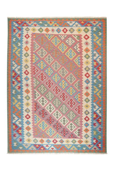 260X357 Kilim Qashqai Teppich Orientalischer Rot/Braun Großer ( Persien/Iran)