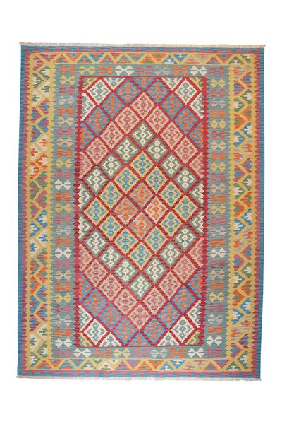 260X360 Kilim Qashqai Vloerkleed Oosters Oranje/Donkerrood Groot ( Perzië/Iran)