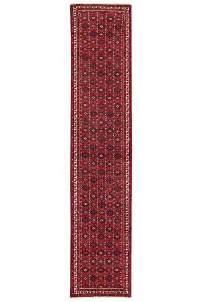 Tappeto Persiano Hosseinabad 79X382 Passatoie Rosso Scuro/Nero (Lana, Persia/Iran)