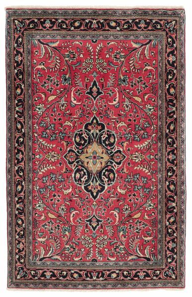 Sarouk Teppe 106X167 Mørk Rød/Svart Ull, Persia/Iran