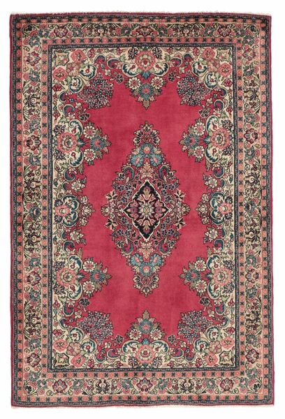 Sarouk Vloerkleed 103X154 Donkerrood/Bruin Wol, Perzië/Iran