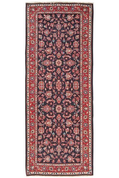  Oriental Keshan Rug 80X212 Runner
 Dark Red/Black Wool, Persia/Iran