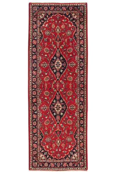  Kashan Covor 77X220 Persan Lână Dark Red/Negru Mic