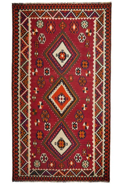 177X320 Kilim Vintage Teppich Orientalischer Dunkelrot/Schwarz (Wolle, Persien/Iran)