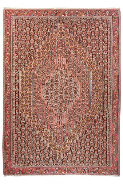  Orientalsk Kilim Senneh Tæppe 242X340 Brun/Mørkerød Uld, Persien/Iran