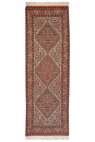  Orientalischer Bidjar Teppich 70X204 Läufer Braun/Schwarz Wolle, Persien/Iran