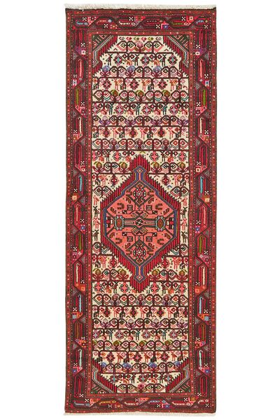  Persian Asadabad Rug 78X203 Runner
 Dark Red/Black (Wool, Persia/Iran)