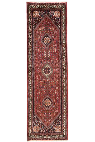 Alfombra Abadeh 88X316 De Pasillo Rojo Oscuro/Negro (Lana, Persia/Irán)