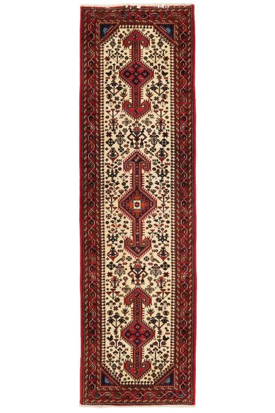 Alfombra Oriental Abadeh 82X295 De Pasillo Negro/Rojo Oscuro (Lana, Persia/Irán)