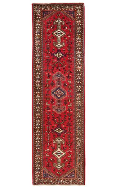  Persian Abadeh Rug 84X307 Dark Red/Black