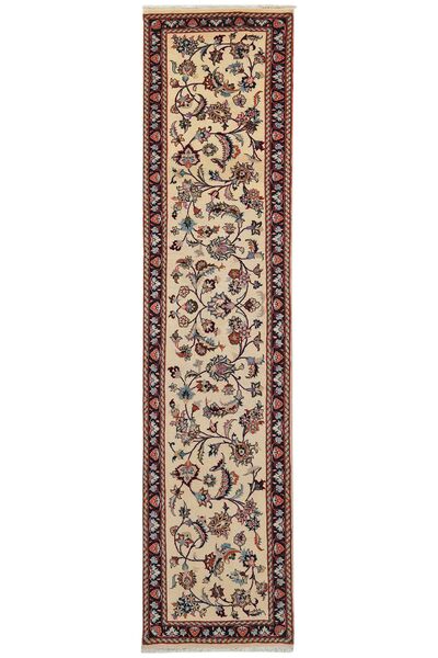 69X293 Sarouk Teppich Orientalischer Läufer Braun/Schwarz (Wolle, Persien/Iran)