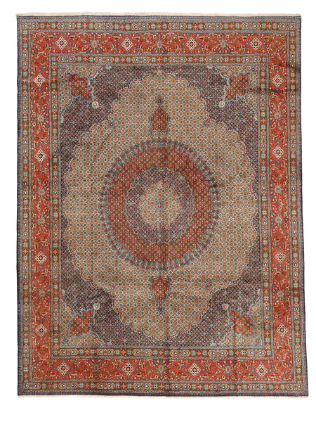  Orientalischer Moud Teppich 297X397 Braun/Dunkelrot Großer Wolle, Persien/Iran Carpetvista