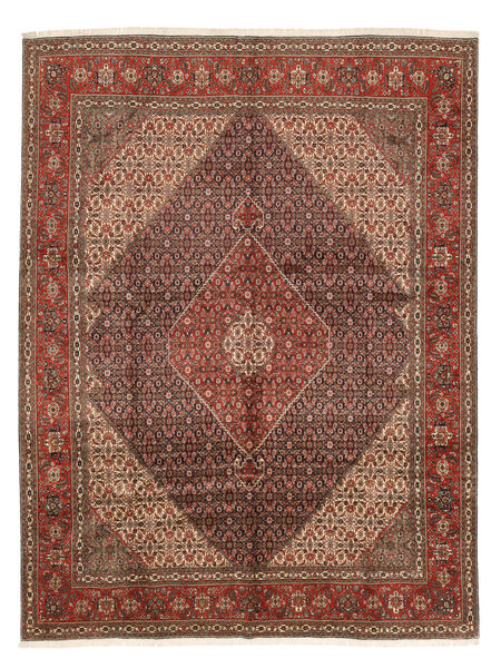 303X400 Alfombra Oriental Tabriz 40 Raj Rojo Oscuro/Marrón Grande (Lana, Persia/Irán) Carpetvista