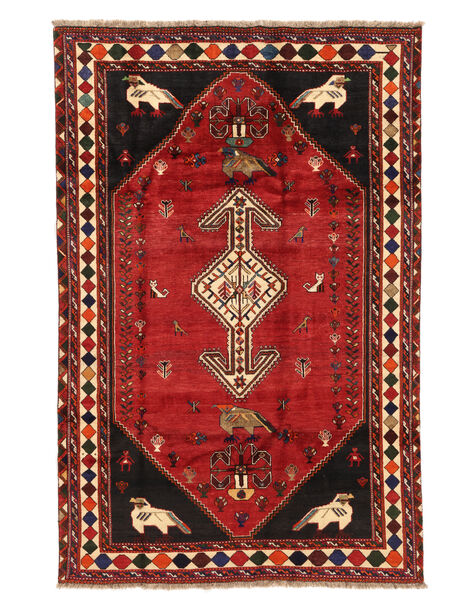 Qashqai Fine Rug 185X278 Dark Red/Black Wool, Persia/Iran Carpetvista