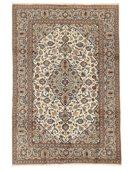 Keshan Fine Rug 200X296 Brown/Black Wool, Persia/Iran Carpetvista