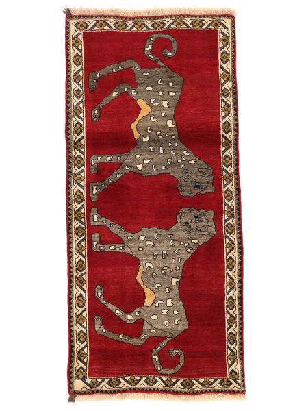  79X172 Ghashghai Fine Vloerkleed Tapijtloper Donkerrood/Bruin Perzië/Iran Carpetvista