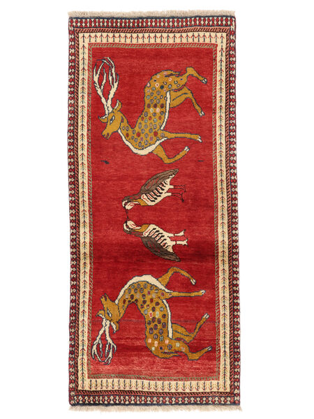 Tappeto Orientale Ghashghai Fine 78X180 Passatoie Rosso Scuro/Marrone (Lana, Persia/Iran)