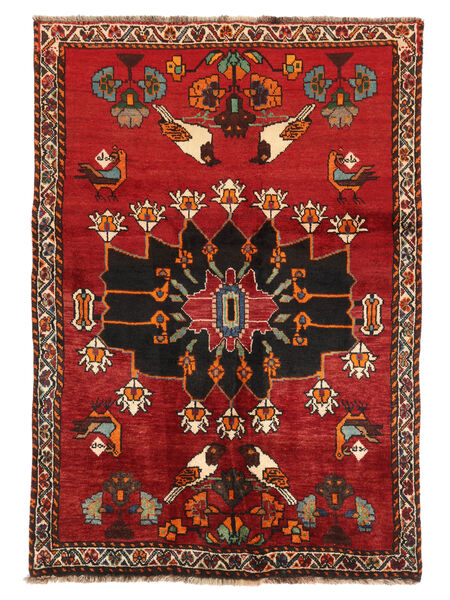  Persisk Ghashghai Fine Matta 126X178 Mörkröd/Svart Carpetvista