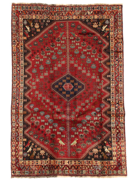 166X253 Qashqai Fine Rug Oriental Dark Red/Black (Wool, Persia/Iran) Carpetvista