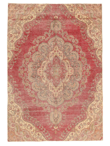 205X300 Alfombra Stonewash Vintage Moderna Marrón/Rojo (Lana, Persia/Irán)