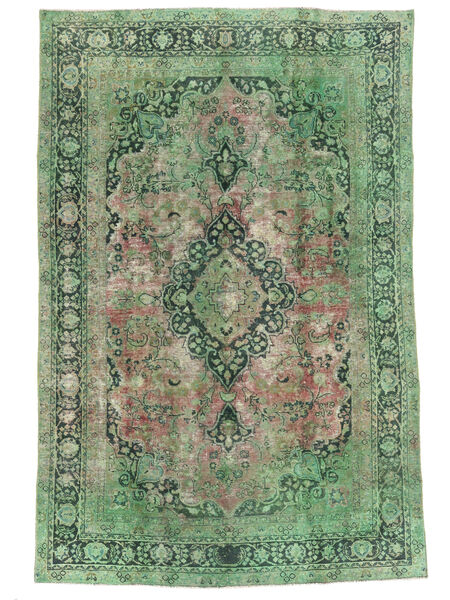  192X284 Colored Vintage Covor Verde/Verde Închis Persia/Iran
