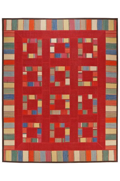  Persialainen Kilim Patchwork Matot Matto 229X286 Tummanpunainen/Ruskea (Villa, Persia/Iran)