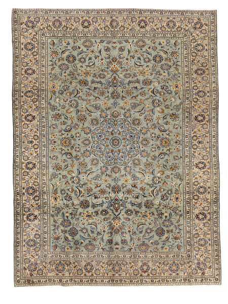  Kashan Patina 257X351 Perzsa Gyapjúszőnyeg Barna/Sötét Sárga Nagy