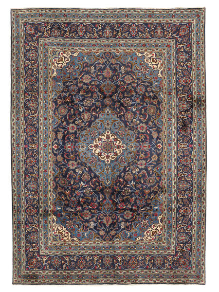  242X345 Medallion Largo Keshan Patina Tappeto Lana