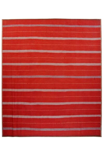  Perzisch Kilim Afshar Vloerkleed 251X299 Donkerrood/Rood