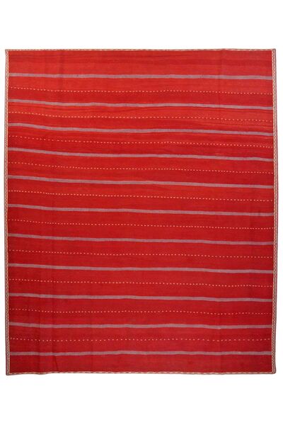  Kilim Afshar Tapete 246X293 Persa Vermelho Escuro Grande