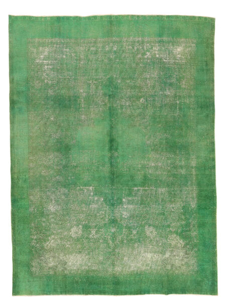 298X394 Tappeto Colored Vintage Moderno Verde/Verde Scuro Grandi (Lana, Persia/Iran)