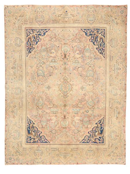 Tappeto Colored Vintage 293X382 Arancione/Beige Grandi (Lana, Persia/Iran)