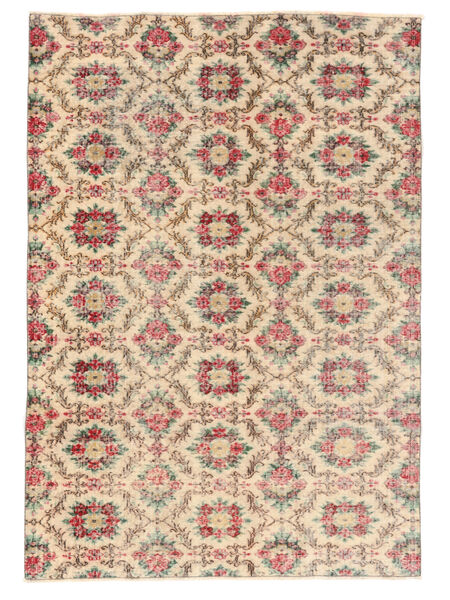 160X227 Colored Vintage Matta Modern Brun/Orange (Ull, Turkiet)