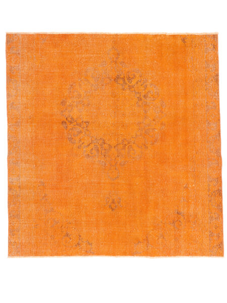 Tapete Colored Vintage 188X198 Quadrado Laranja (Lã, Turquia)