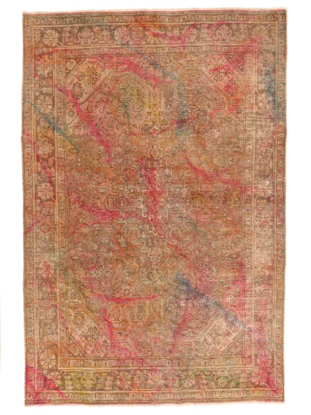 Tappeto Colored Vintage 200X295 Marrone/Rosso (Lana, Persia/Iran)