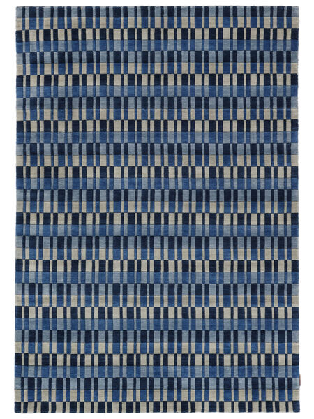 Denver 140X200 Small Blue Wool Rug