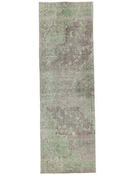 Tappeto Persiano Colored Vintage 106X332 Passatoie Verde Scuro/Verde (Lana, Persia/Iran)