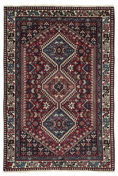  108X157 Yalameh Covor Negru/Maro Persia/Iran
