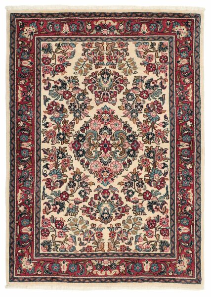  108X153 Sarouk Vloerkleed Zwart/Donkerrood Perzië/Iran