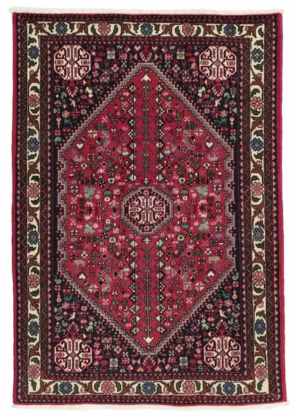  Abadeh Dywan 103X150 Perski Wełniany Czarny/Ciemnoczerwony Mały