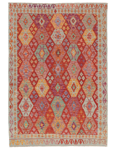  199X285 Kelim Afghan Old Style Tæppe Uld, Carpetvista