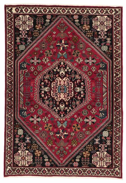 Qashqai Vloerkleed 100X145 Zwart/Donkerrood Wol, Perzië/Iran