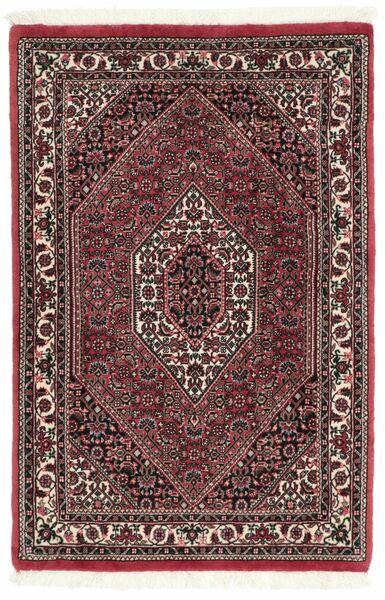  75X110 Bidjar Cu Mătase Covor Negru/Dark Red Persia/Iran
