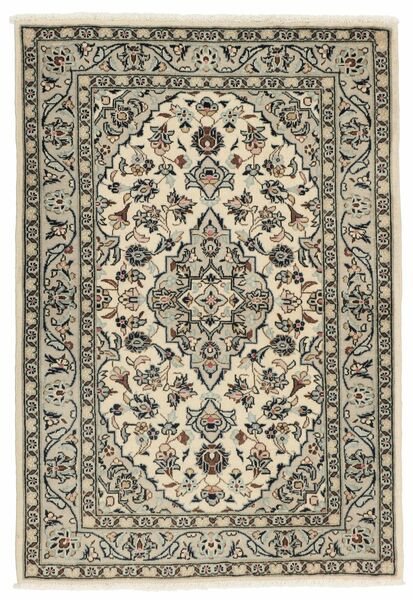  Orientalisk Keshan Matta 100X145 Brun/Svart Ull, Persien/Iran