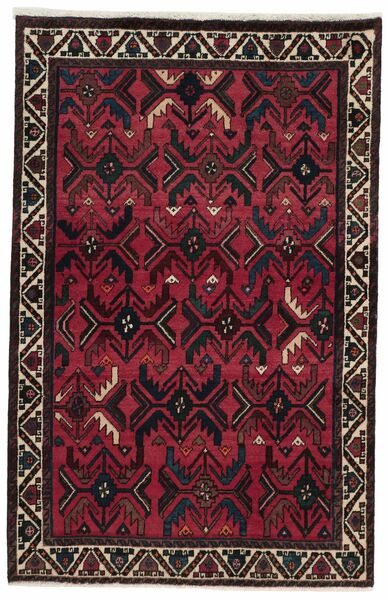  Persan Afshar/Sirjan Covor 97X147 Negru/Dark Red