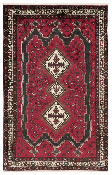 Tappeto Persiano Afshar/Sirjan 110X173 Nero/Rosso Scuro (Lana, Persia/Iran)