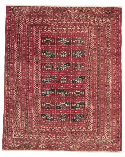  100X125 Turkaman Covor Dark Red/Roşu Persia/Iran
