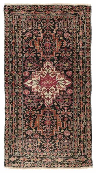 75X145 Baluch Teppich Orientalischer Schwarz/Dunkelrot (Wolle, Persien/Iran)